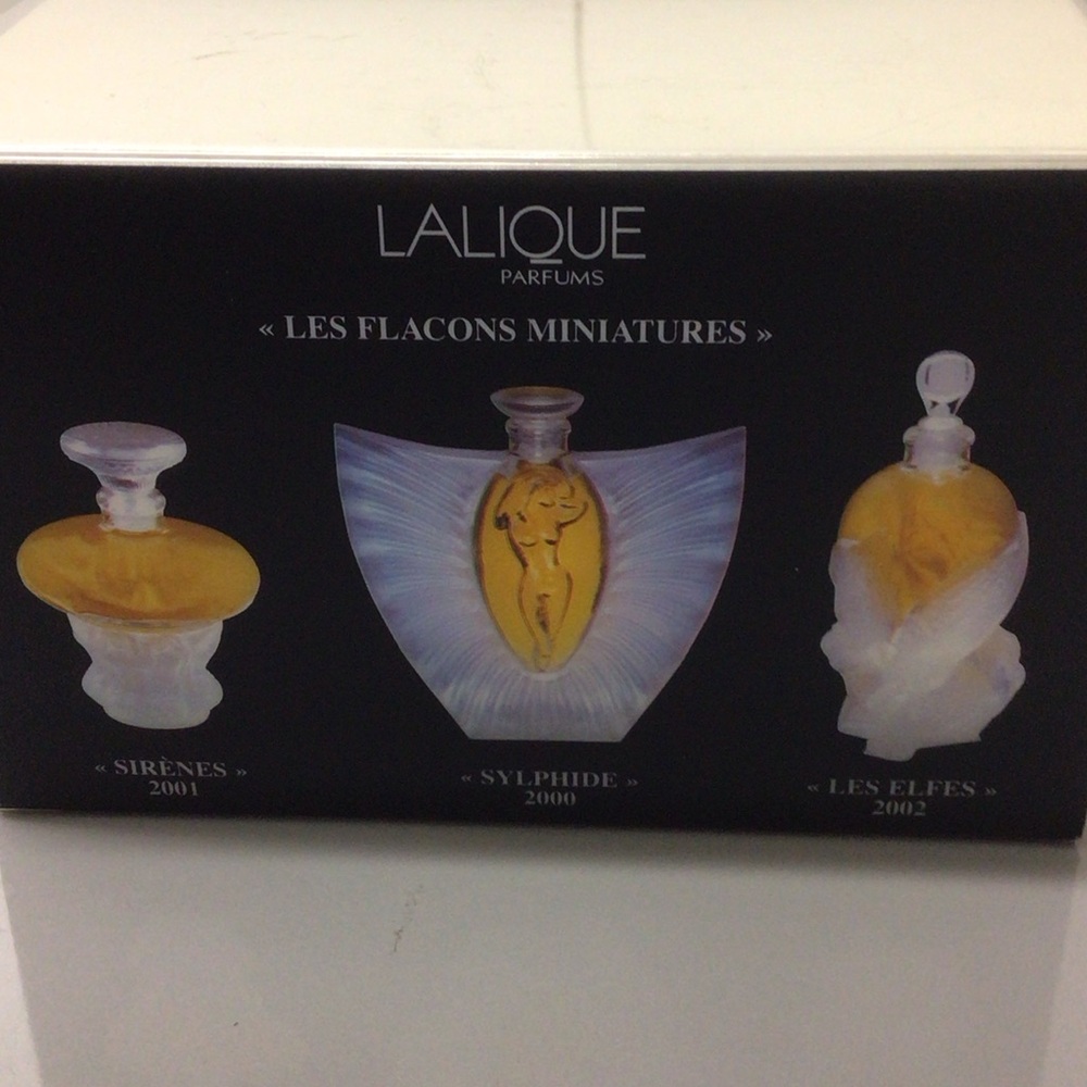Lalique Les Flacons Miniatures Perfume Set - Gold and White